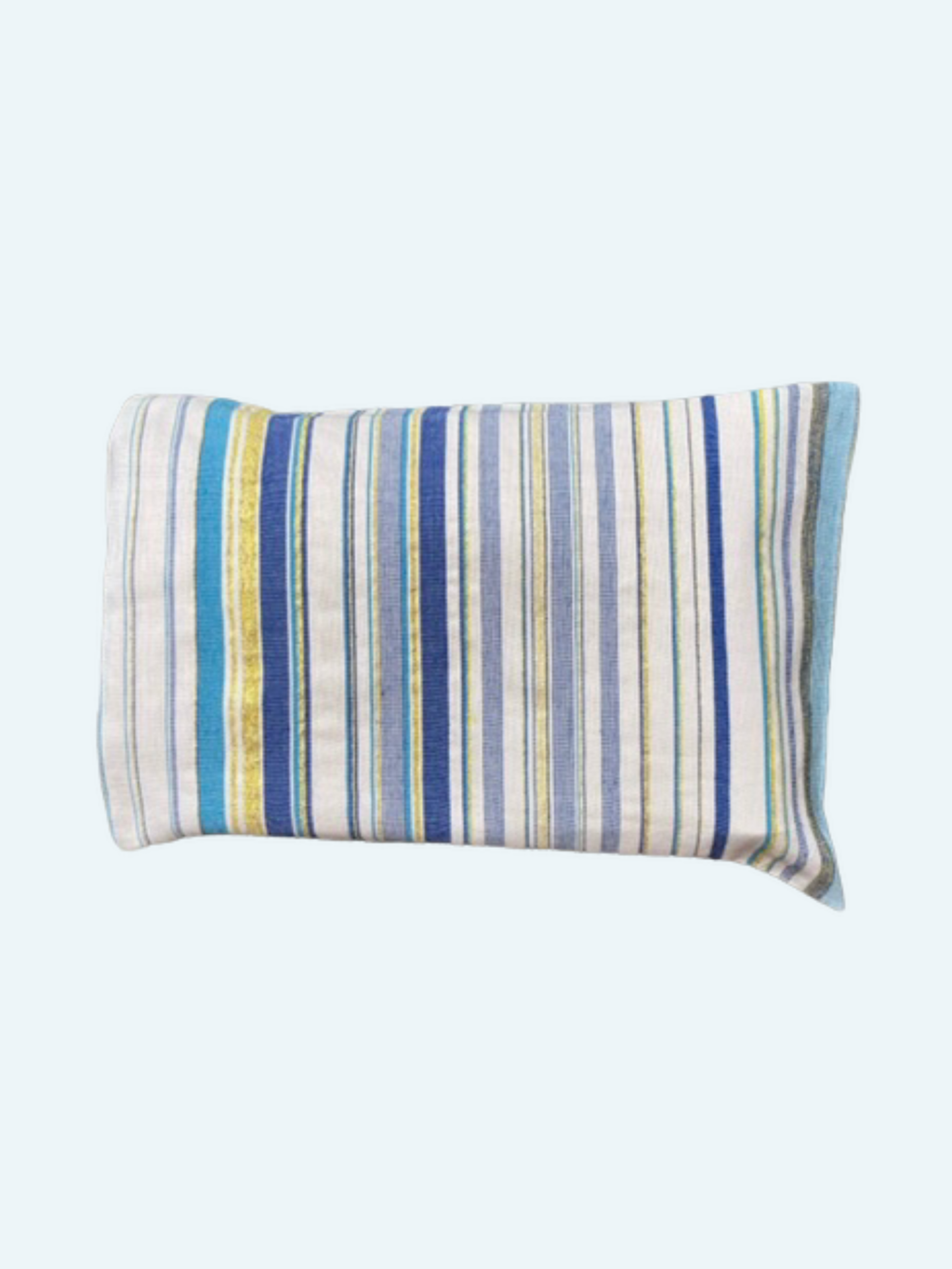 COUSSIN LUREX BLEU ET ECRU