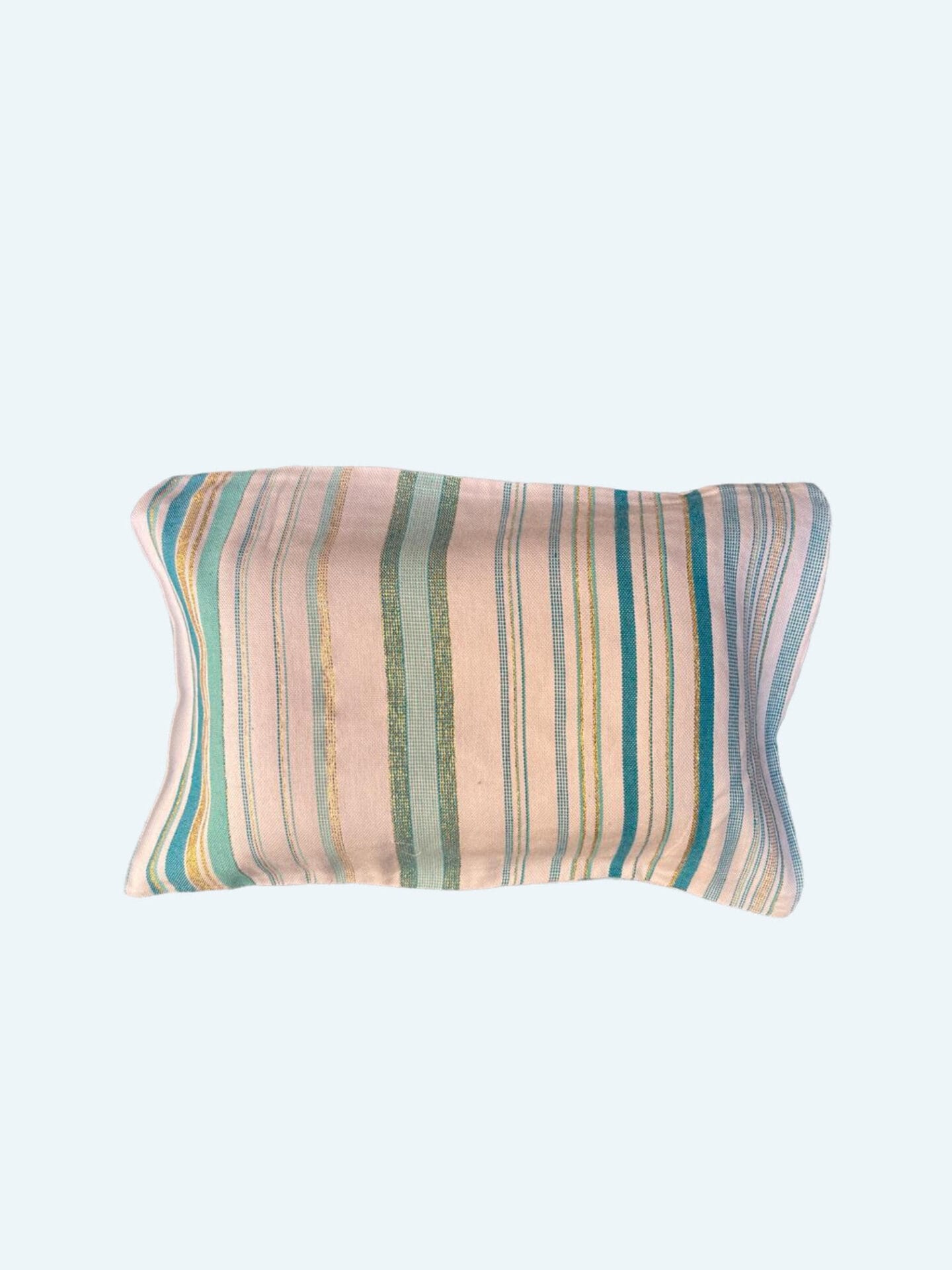 COUSSIN LUREX VERT ET ECRU